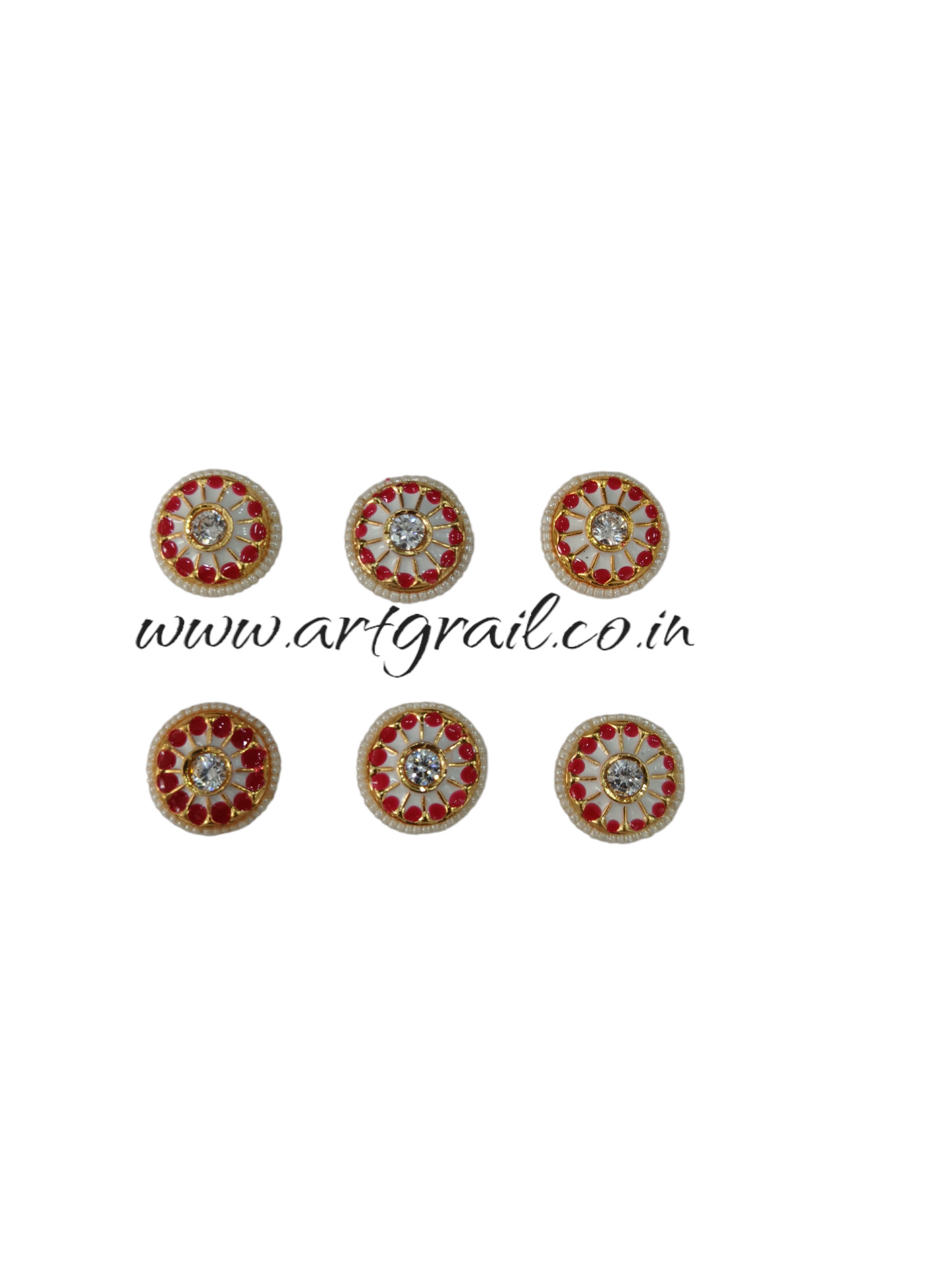 Meenakari Kundan (18 mm) (AGMK66)
