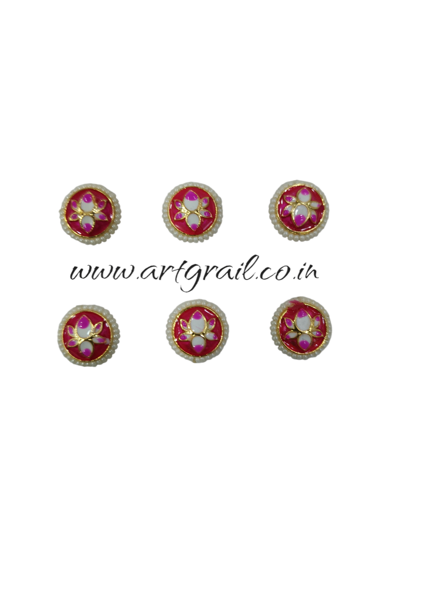 Meenakari Kundan (14 mm) (AGMK68)