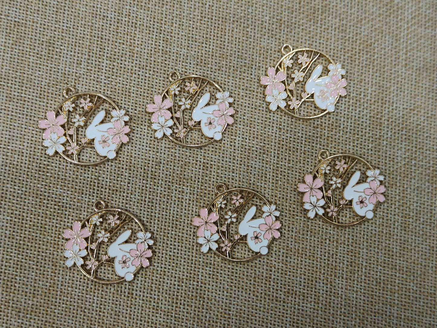 Enamel Charms (AGWS105) (30 mm) (5 Pcs)