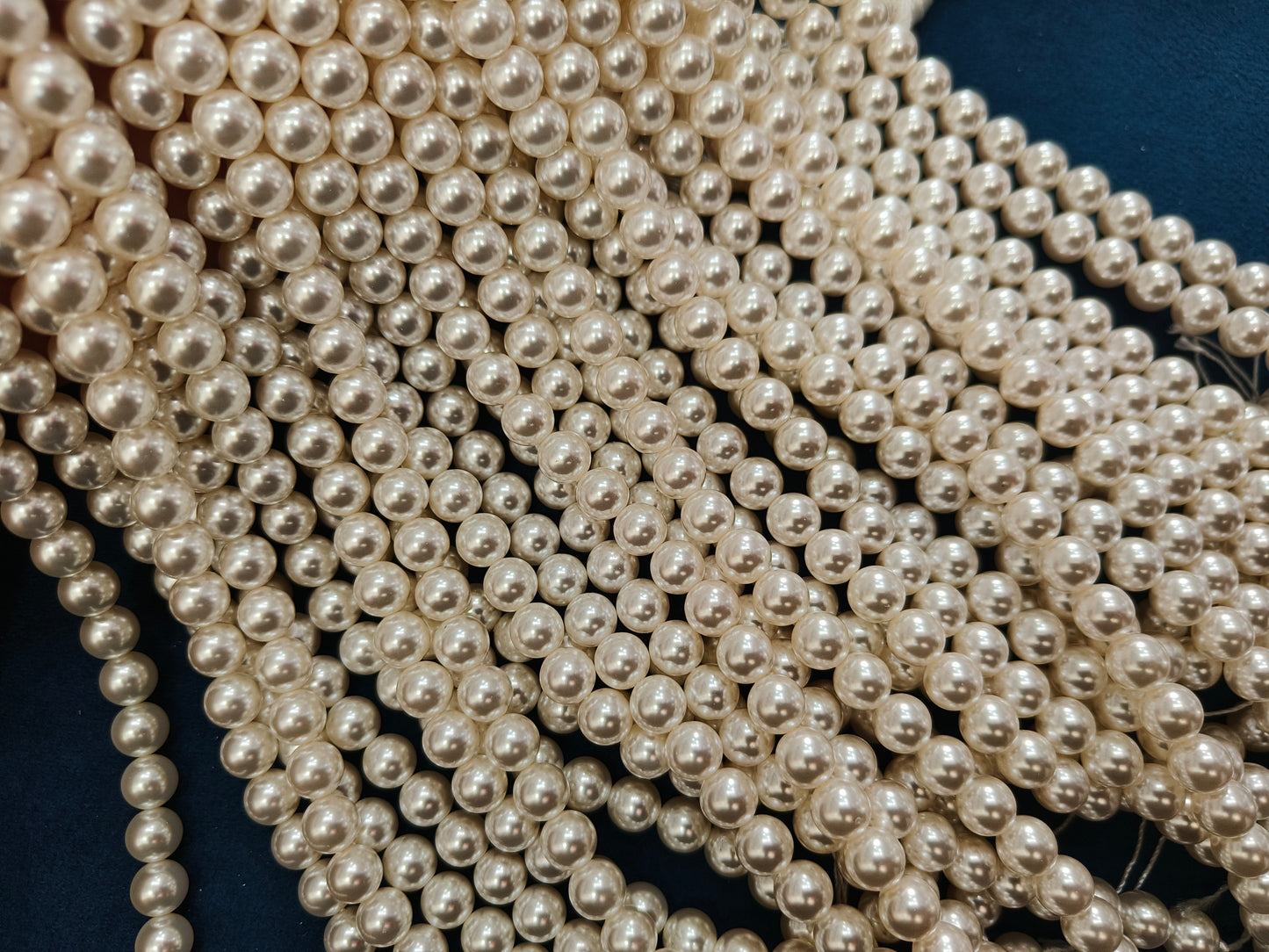 Cubic Zirconia Pearls (Cream)