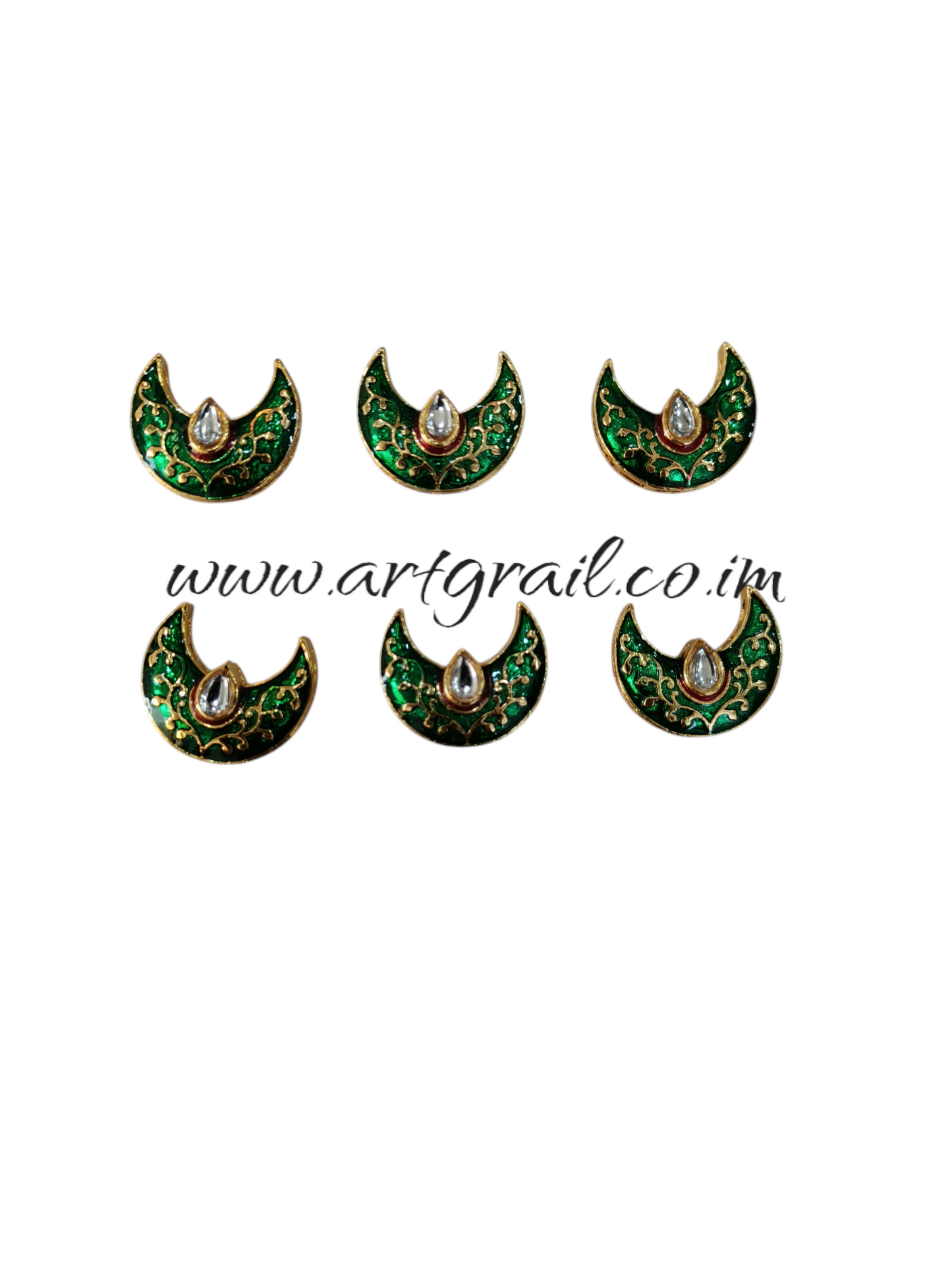 Meenakari Kundan (34 mm) (AGMK63)