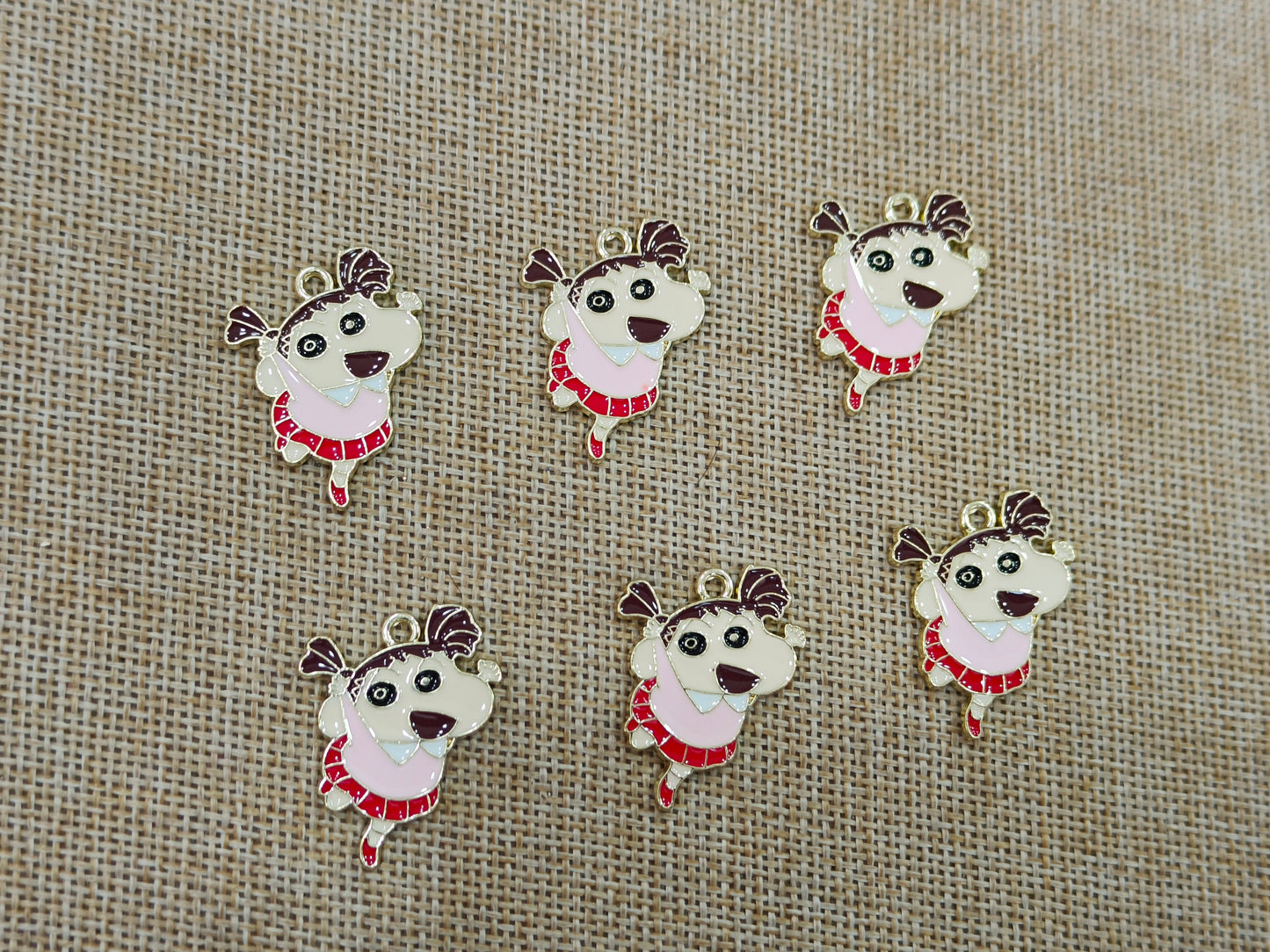 Enamel Charms (AGWS69) (26 mm) (5 Pcs)