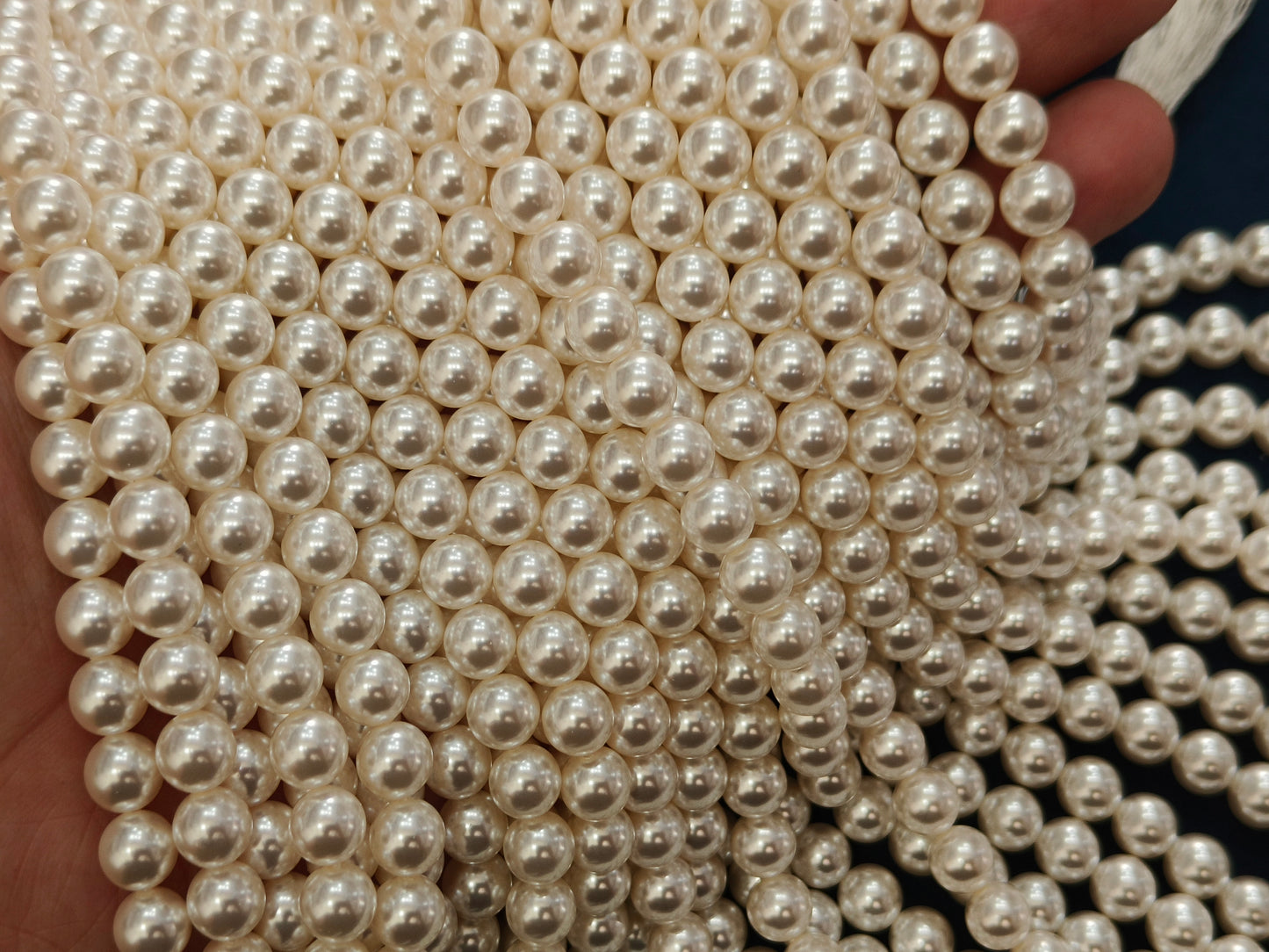 Cubic Zirconia Pearls (Cream)