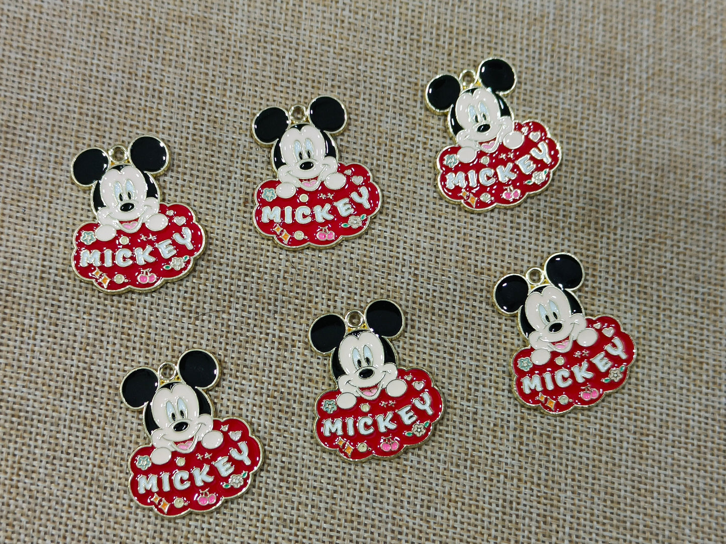 Enamel Charms (AGWS96) (30 mm) (5 Pcs)
