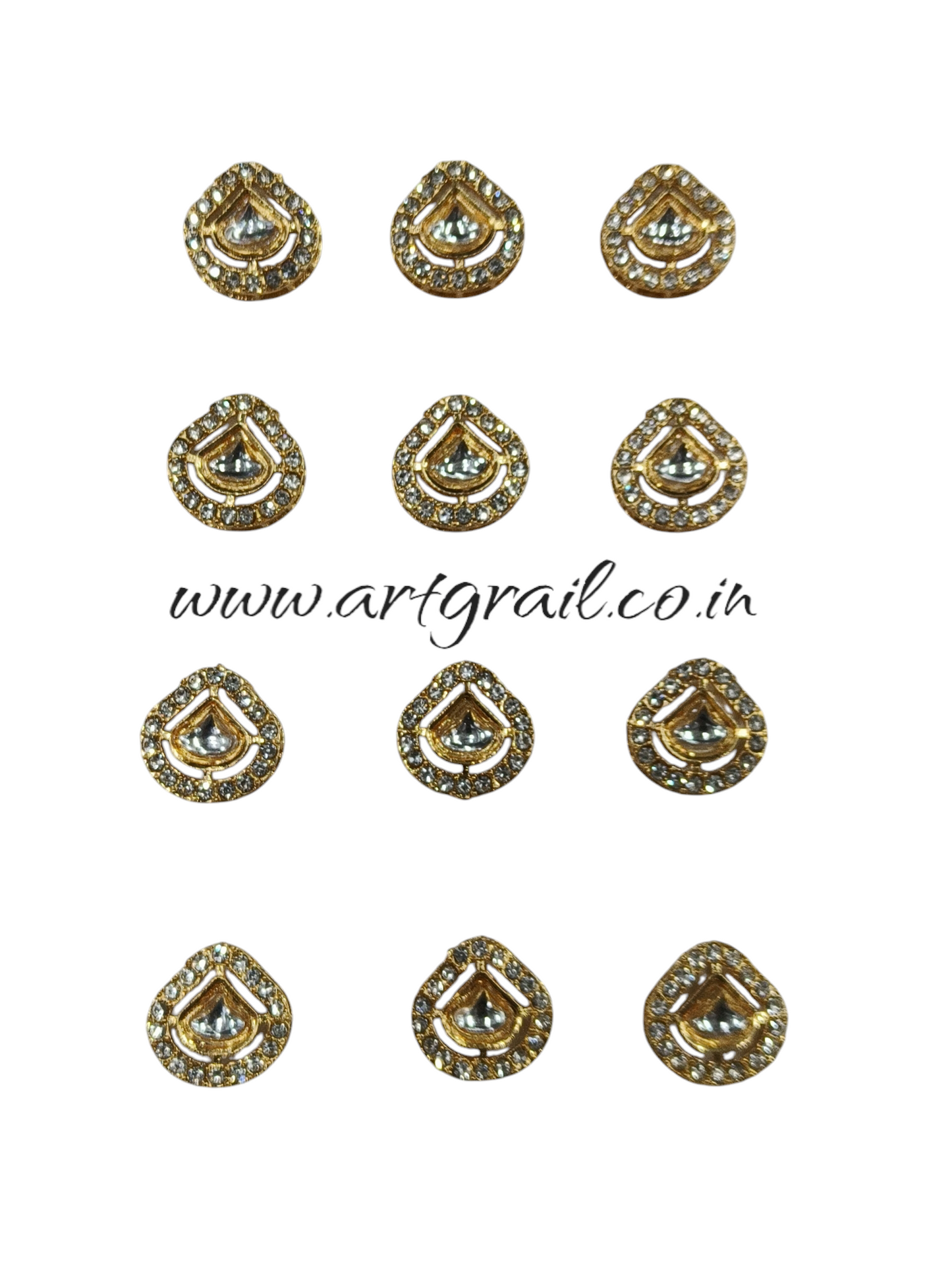 Meenakari Kundan (15 mm) (AGMK77)