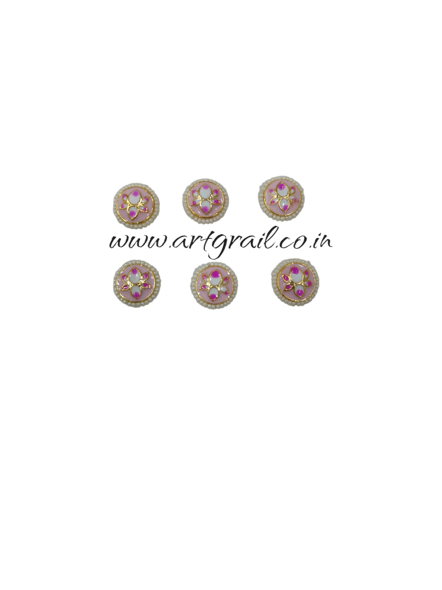 Meenakari Kundan (14 mm) (AGMK68)