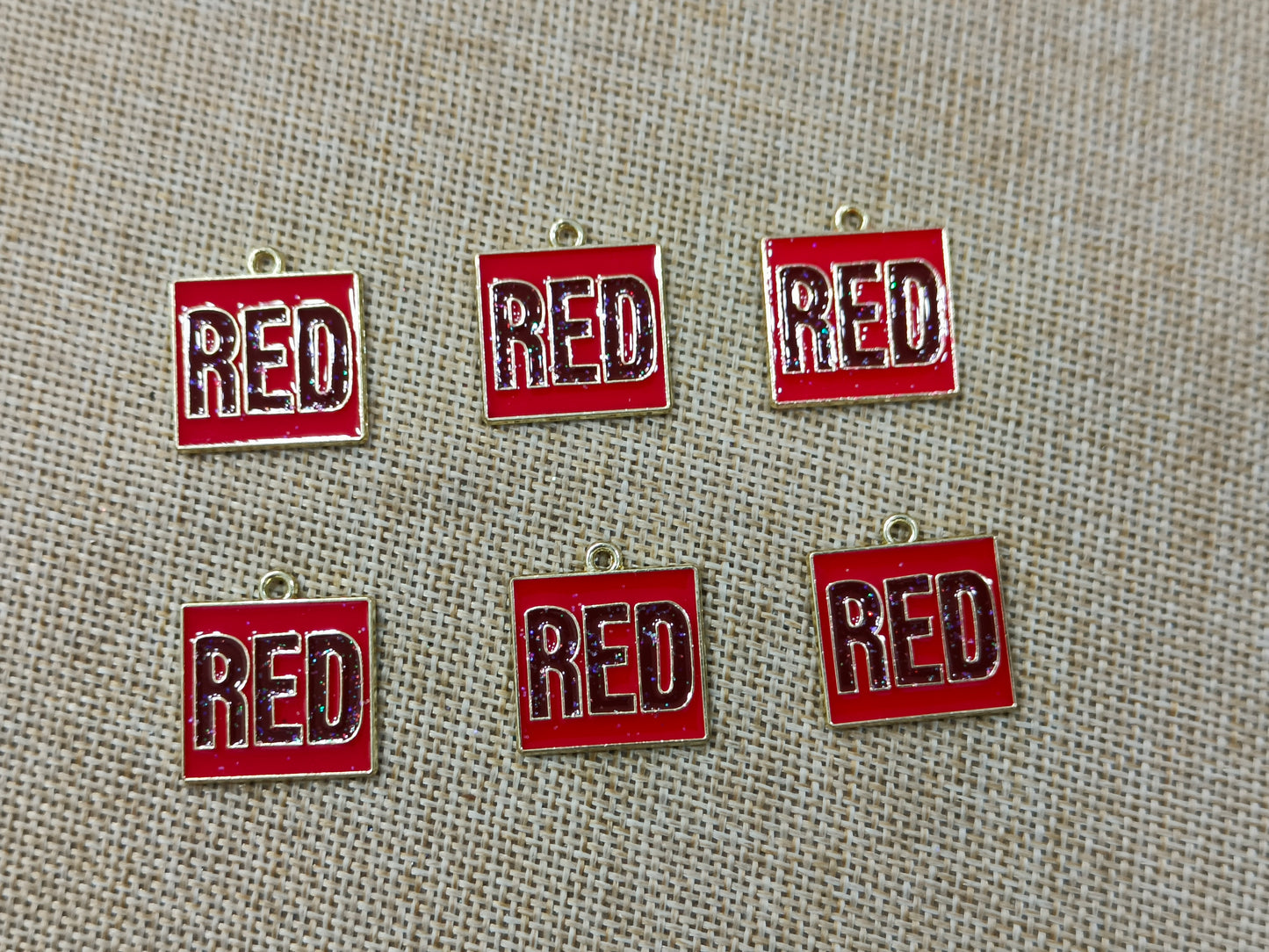 Enamel Charms (AGWS114) (18 mm) (5 Pcs)