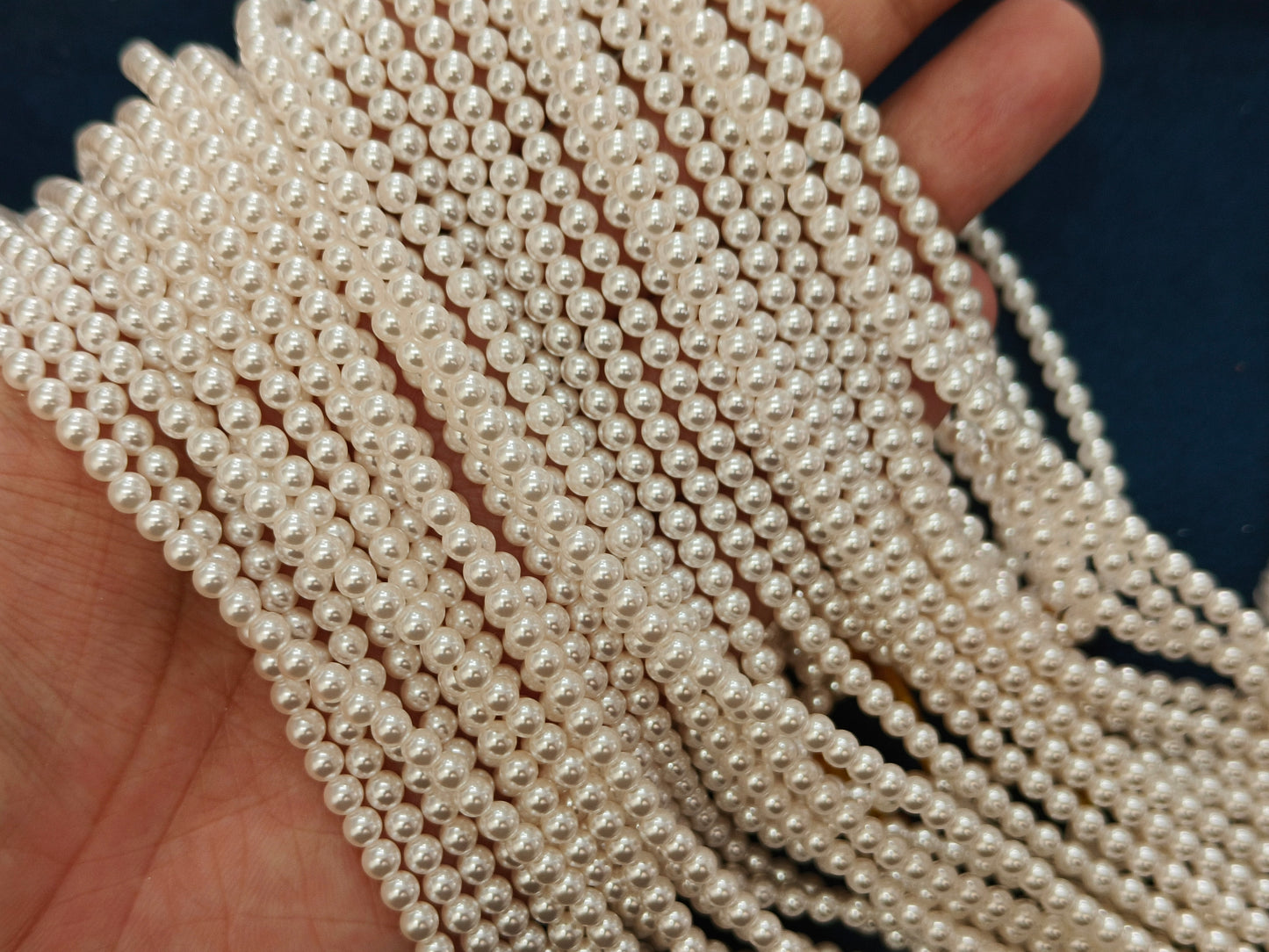 Cubic Zirconia Pearls (Cream)