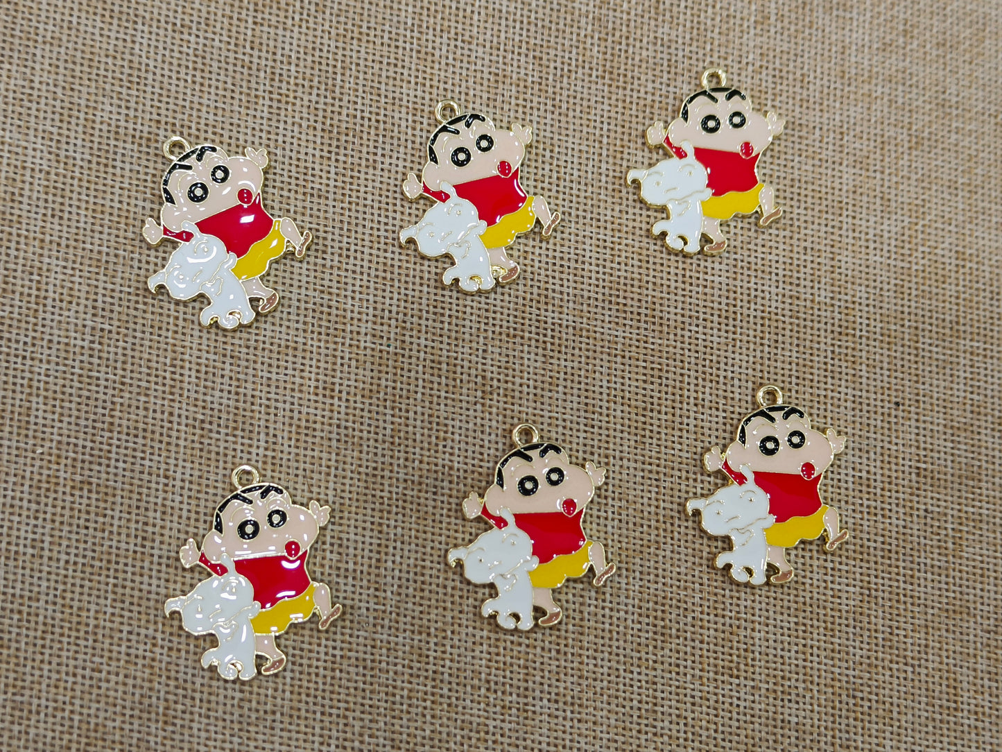 Enamel Charms (AGWS65) (27 mm) (5 Pcs)