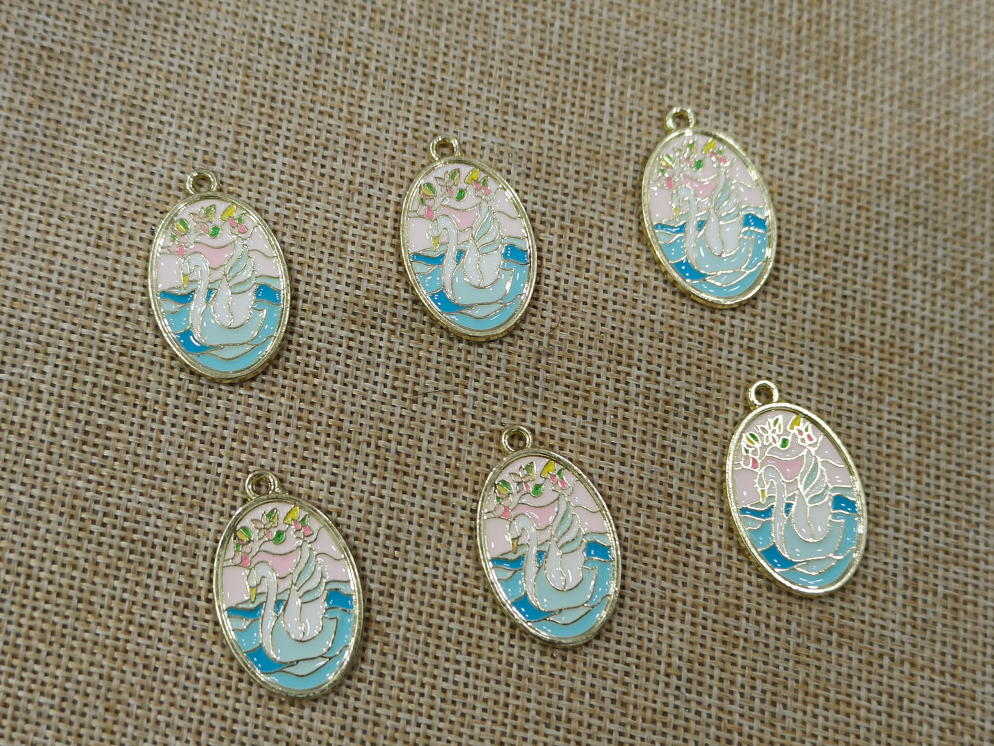 Enamel Charms (AGWS102) (30 mm) (5 Pcs)