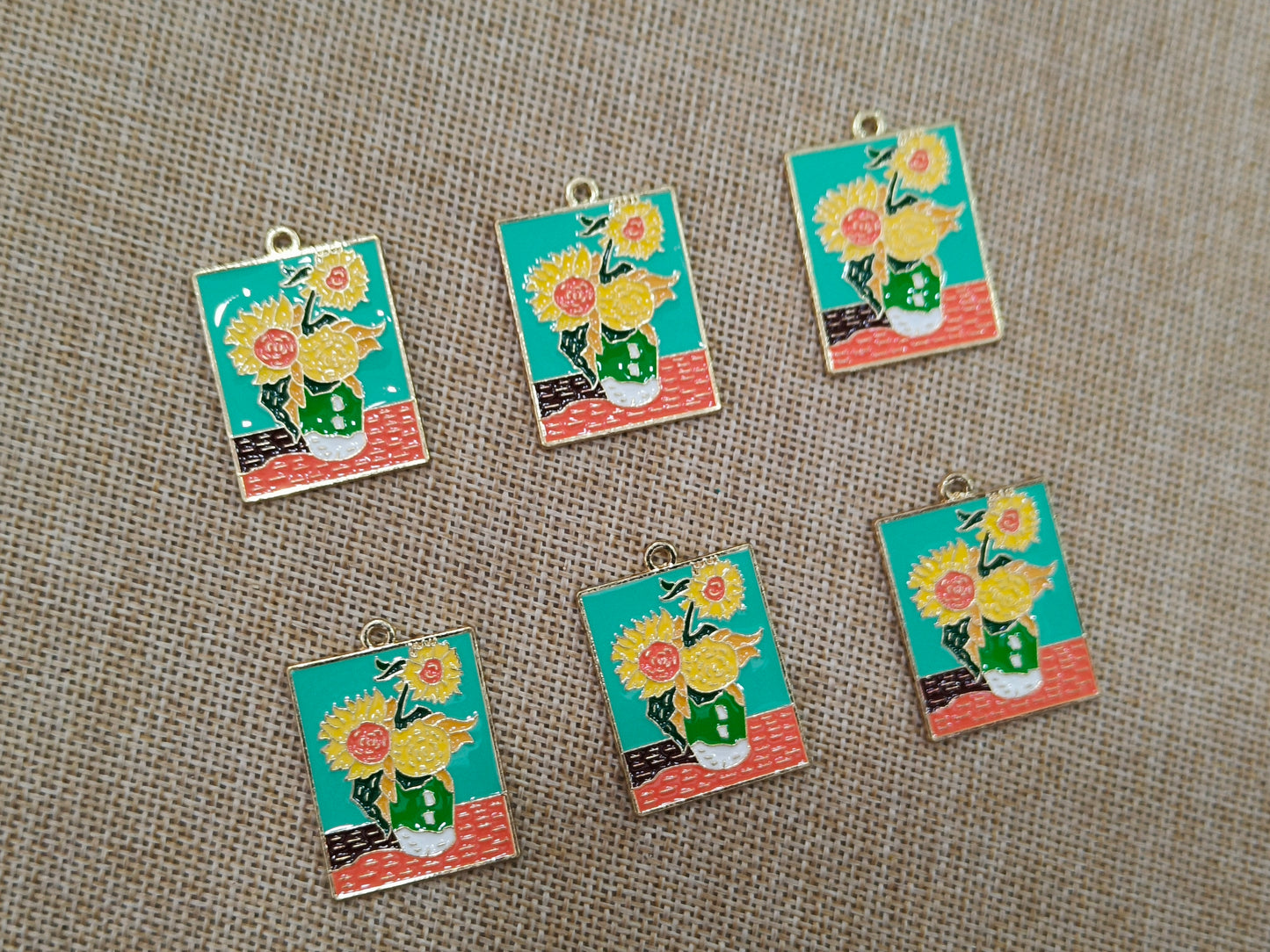 Enamel Charms (AGWS63) (30 mm) (5 Pcs)