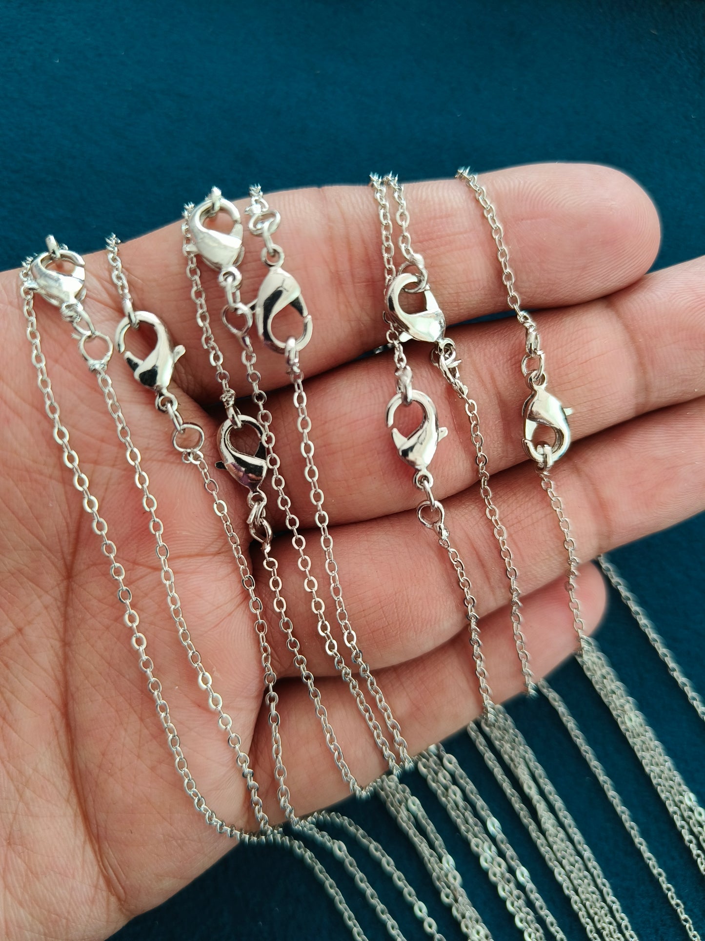 Readymade Chains (1 mm) (Without Extension) (10 Pcs)
