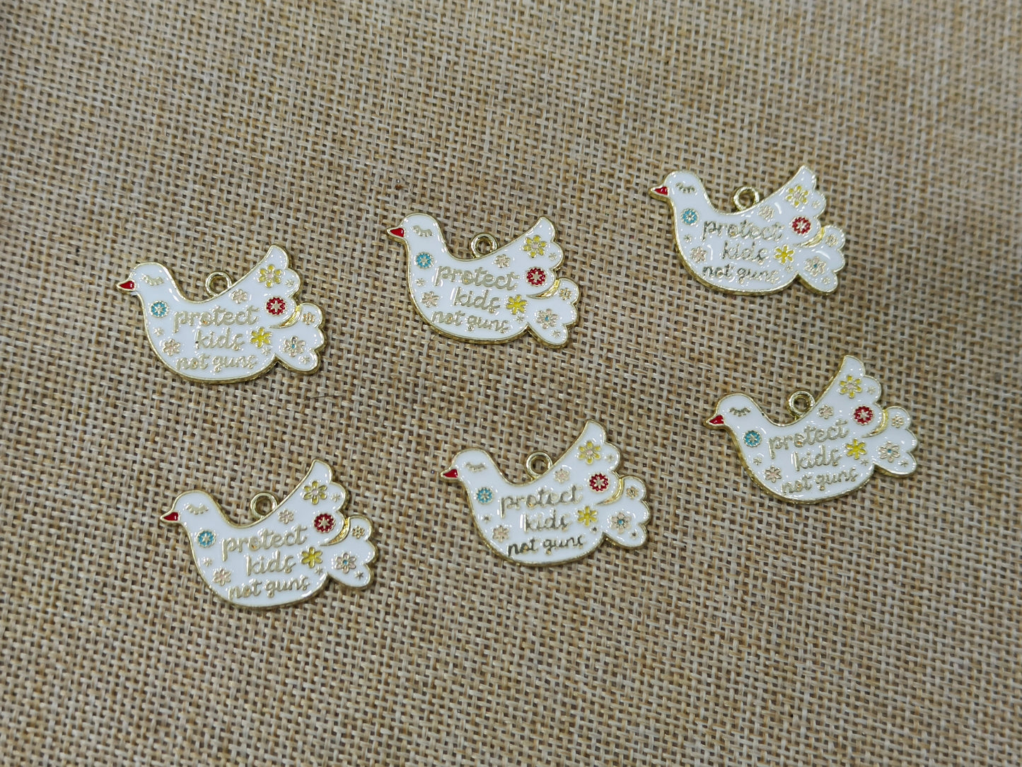 Enamel Charms (AGWS97) (30 mm) (5 Pcs)