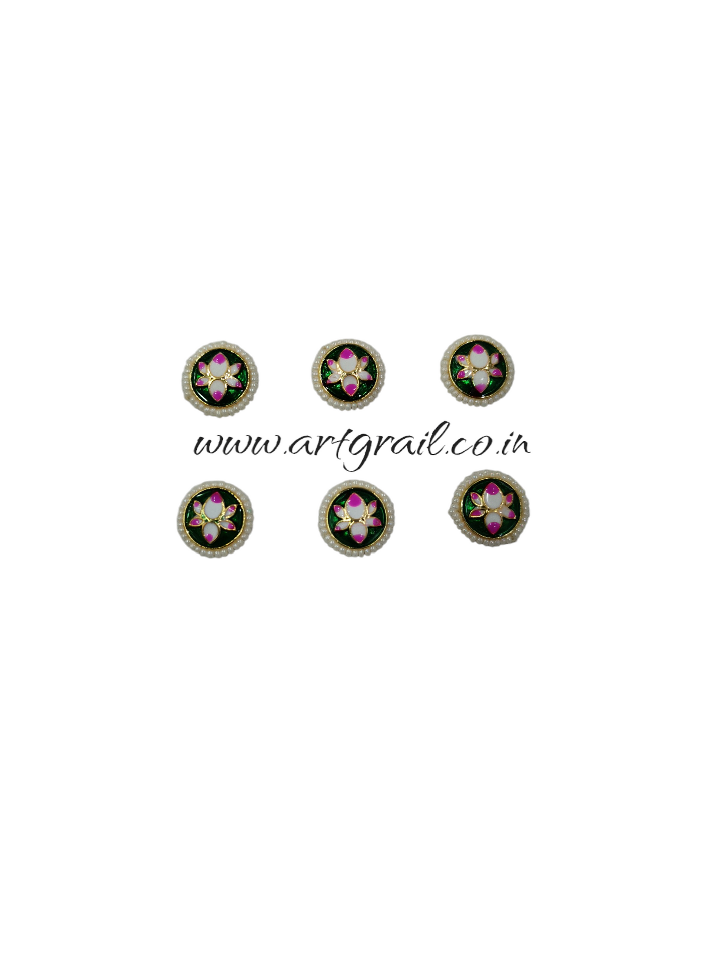 Meenakari Kundan (14 mm) (AGMK68)