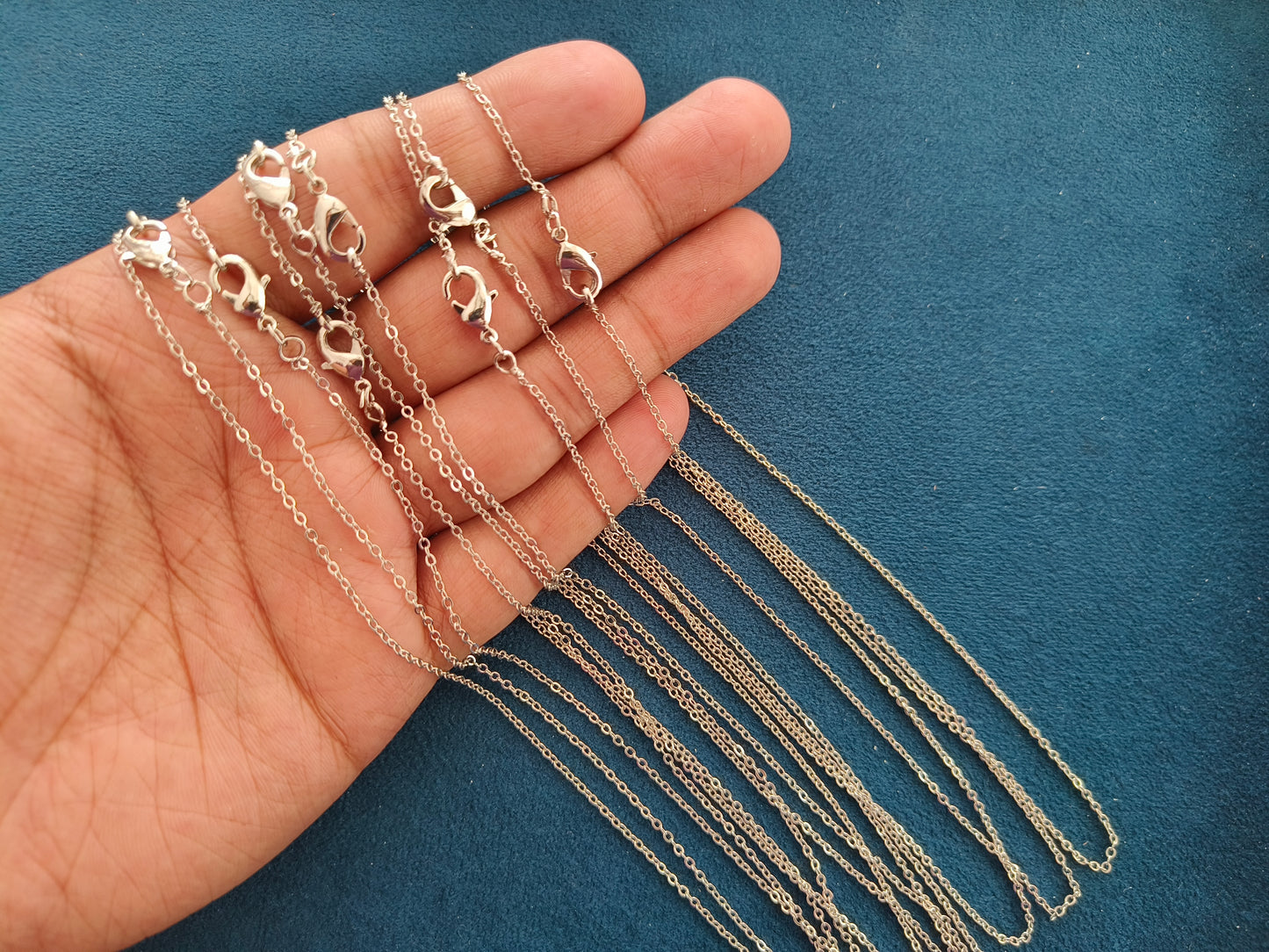 Readymade Chains (1 mm) (Without Extension) (10 Pcs)