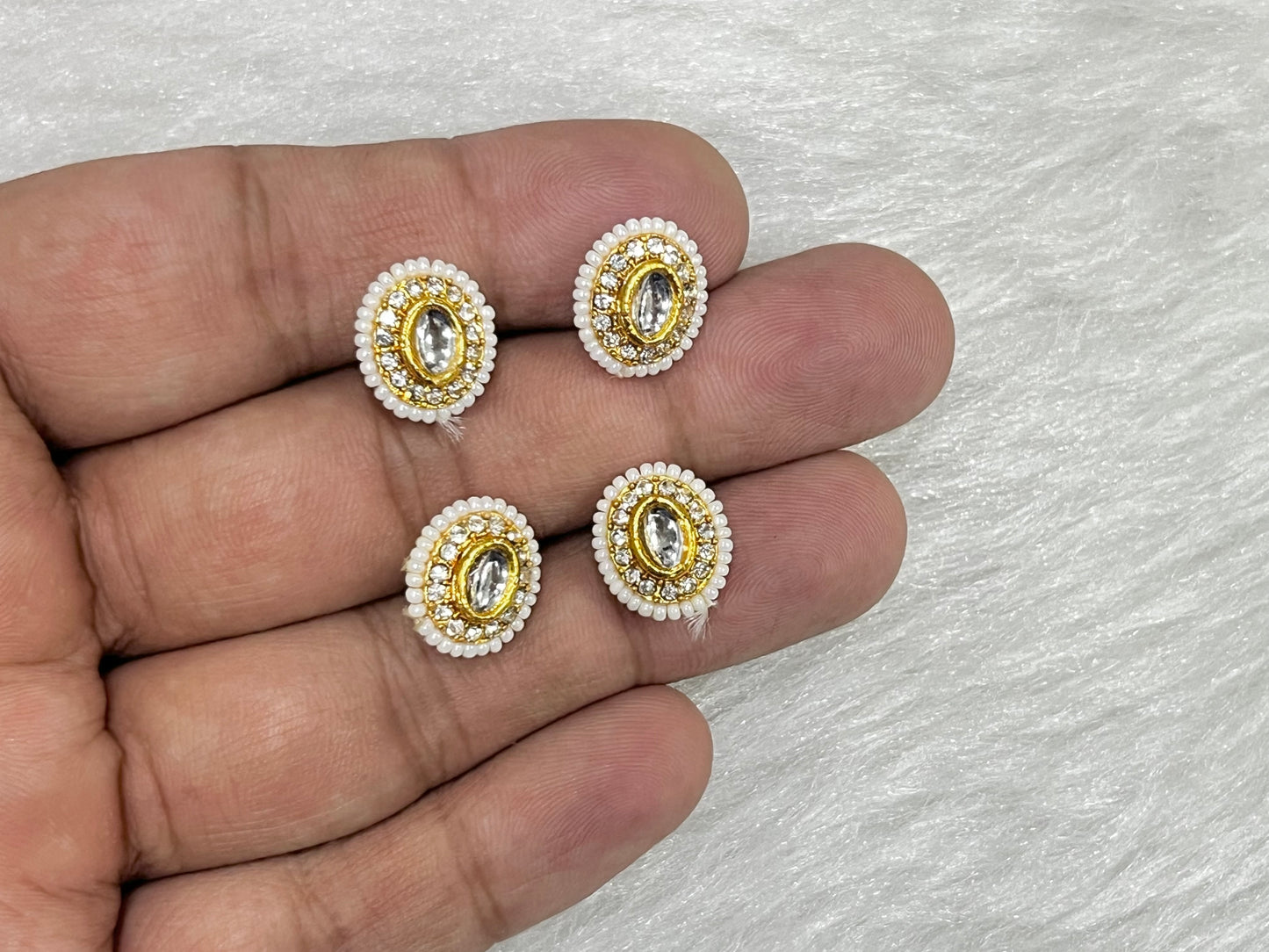 Meenakari Kundan (AGMK115)(15 mm)(12 Pcs)