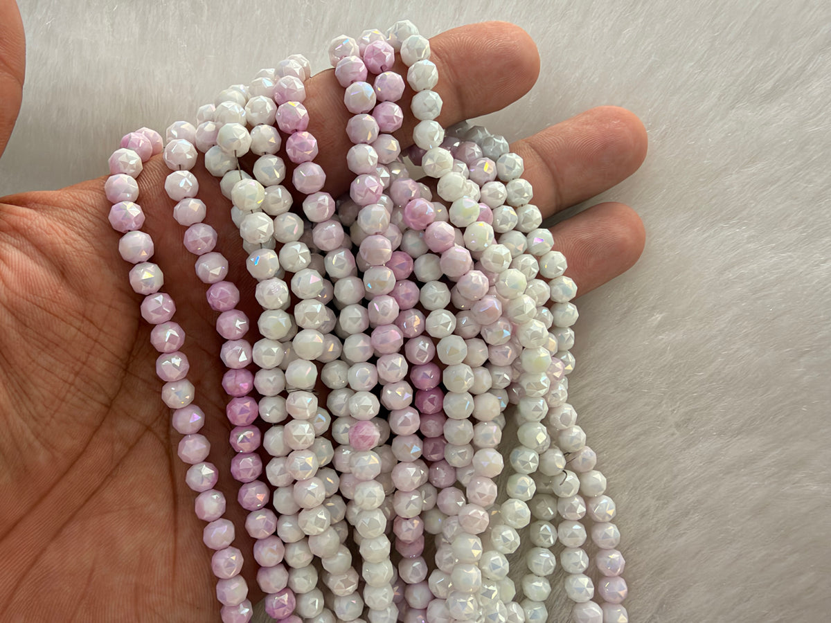 Fancy Crystal Beads (6 mm)(90 Beads)