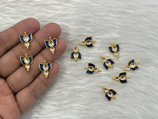 Meenakari Kundan (Lotus) (18 mm) (AGMK94)(12 Pcs)