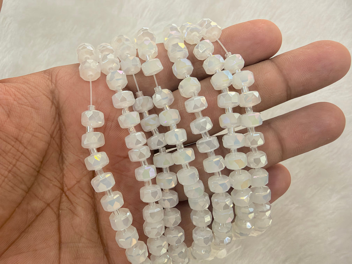 Fancy Crystal Beads (8 mm)(38 Beads)