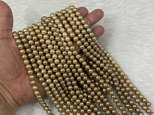 Shell Pearls (8 mm) (Single & Shades Colour)
