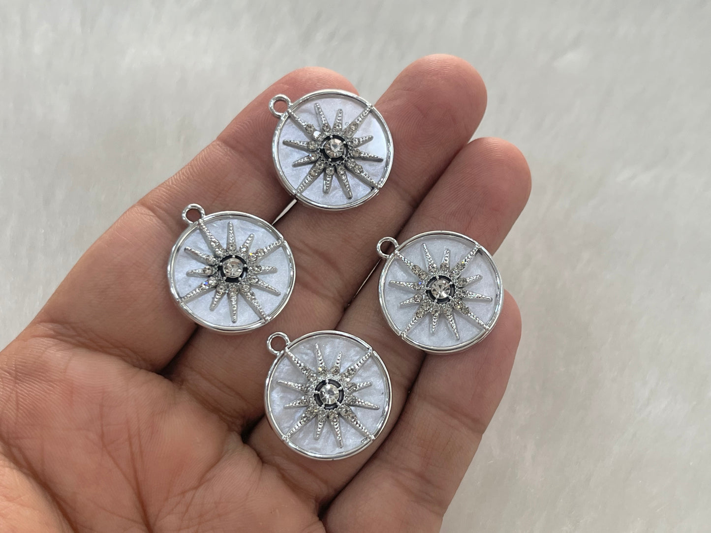 Luxury Charms (AGWS390) (5 Pcs)(25 mm)