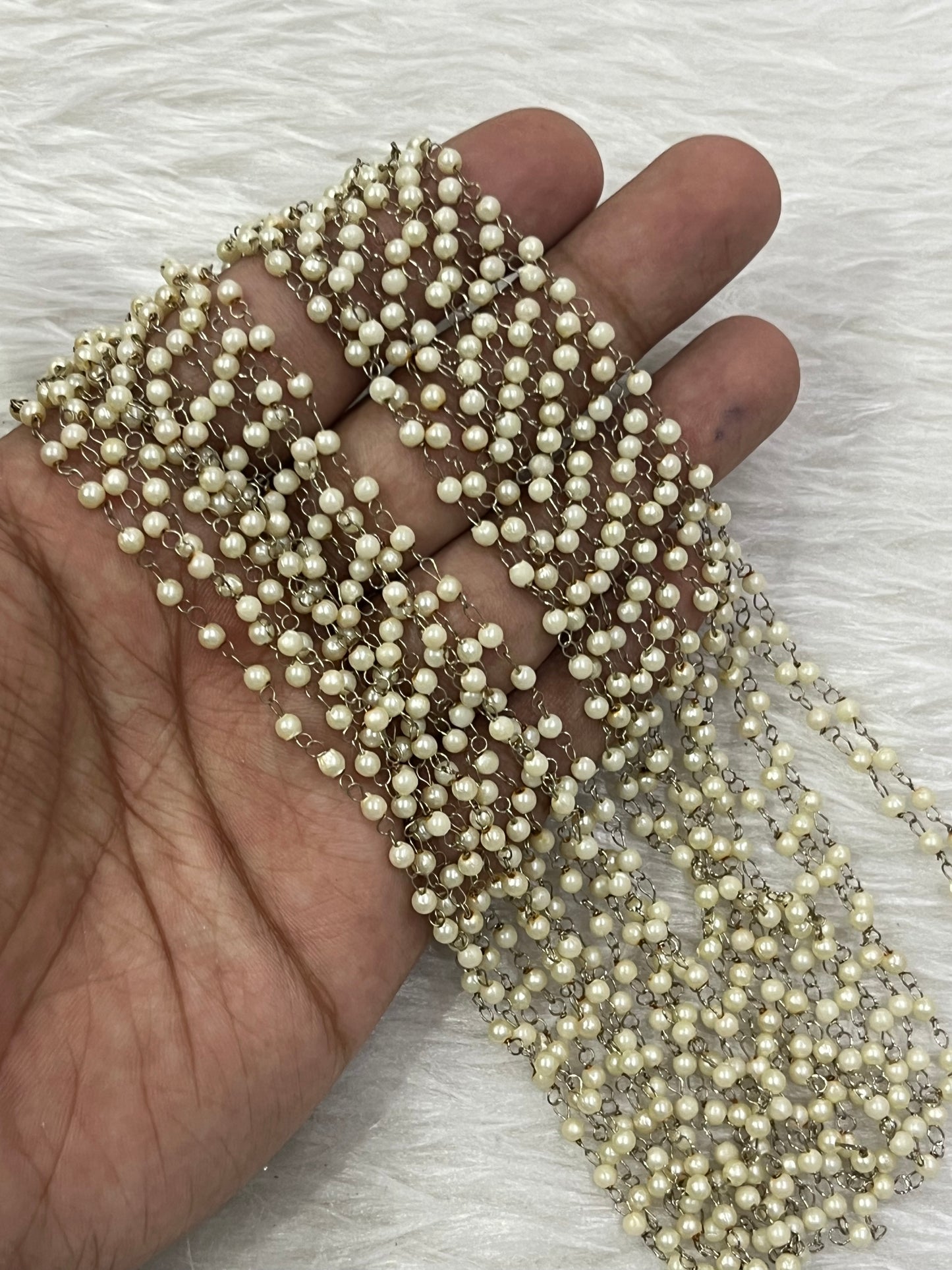 Regular Pearl Link Chains (5 Mtr Bunch)(3 mm)