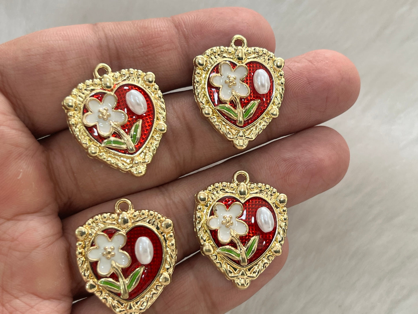 Luxury Charms (AGWS303) (5 Pcs) (30 mm)
