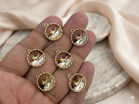 Luxury Charms (AGWS345) (5 Pcs) (18 mm)