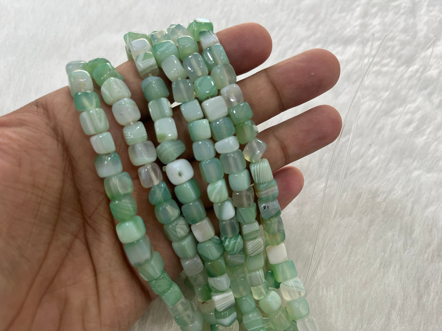 Brazilian Agate Beads (8x8 mm)