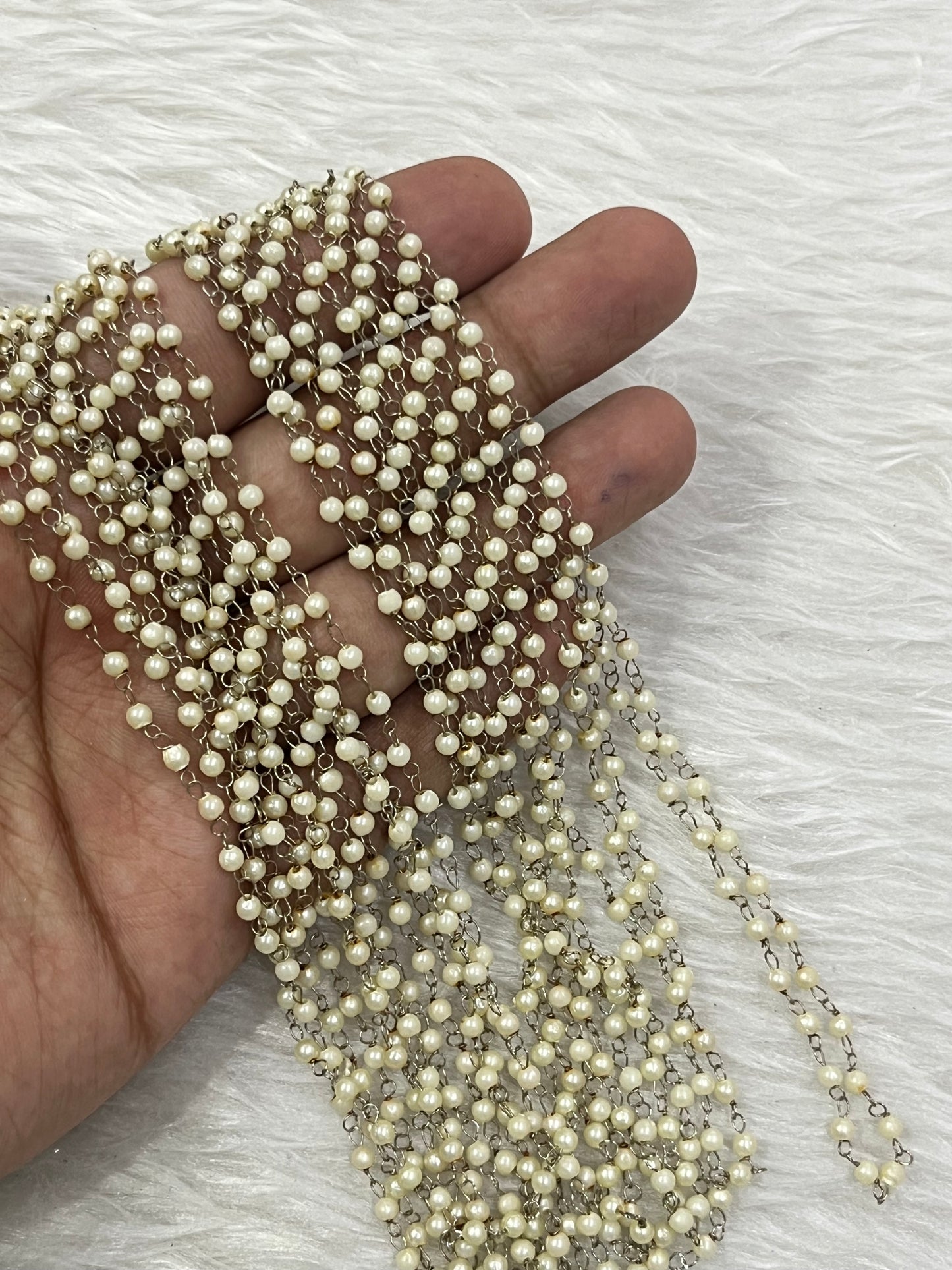 Regular Pearl Link Chains (5 Mtr Bunch)(3 mm)