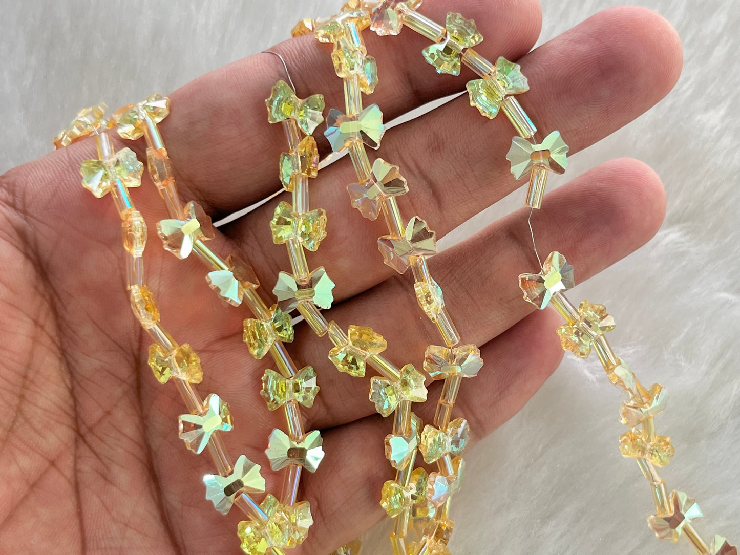 Fancy Beads (Bow) (49 Pcs) (8 mm)