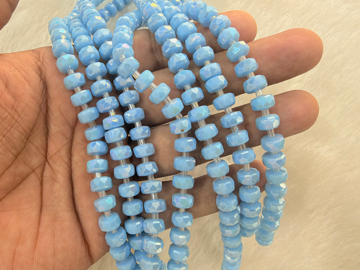 Fancy Crystal Beads (8 mm)(38 Beads)