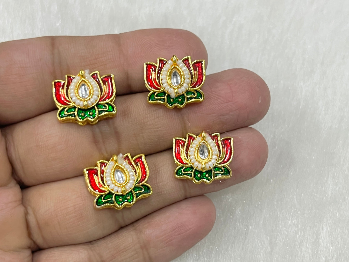 Meenakari Kundan (AGMK137)(19 mm)(12 Pcs)