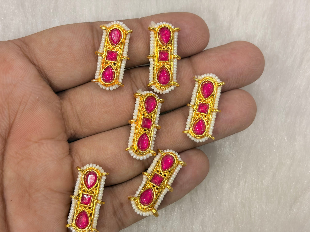 Meenakari Kundan (AGMK145)(28 mm)(12 Pcs)