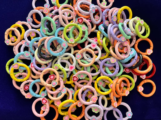 Fancy Keyrings (10 Pcs) (27 mm)
