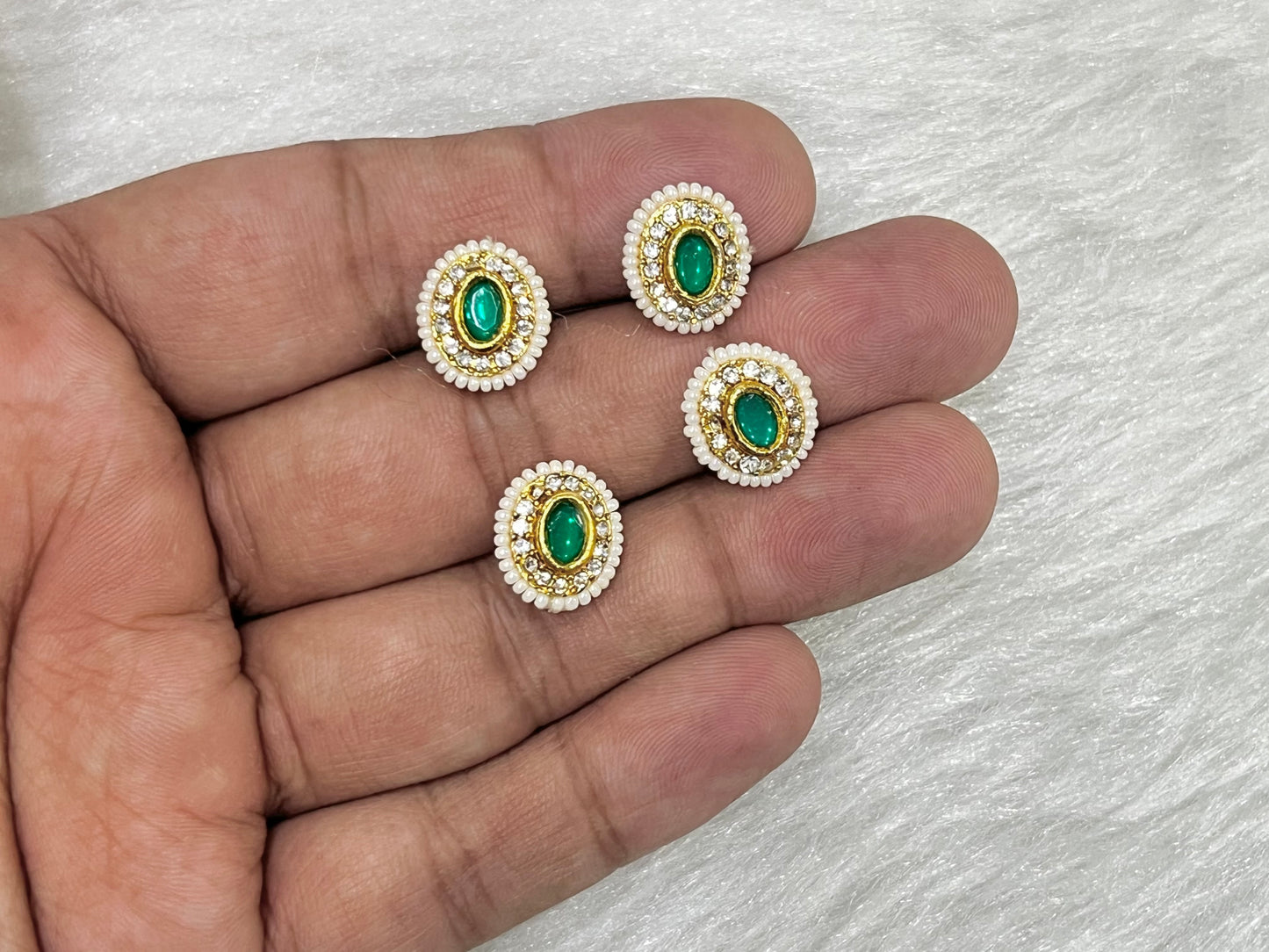 Meenakari Kundan (AGMK115)(15 mm)(12 Pcs)