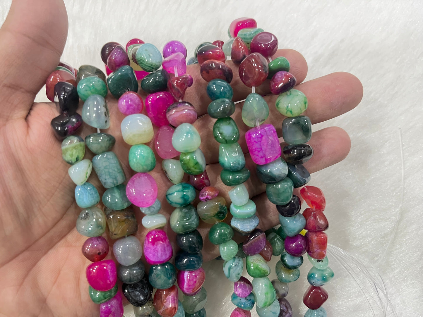 Madagascar Agates (9x13 mm) (37 Beads approx)