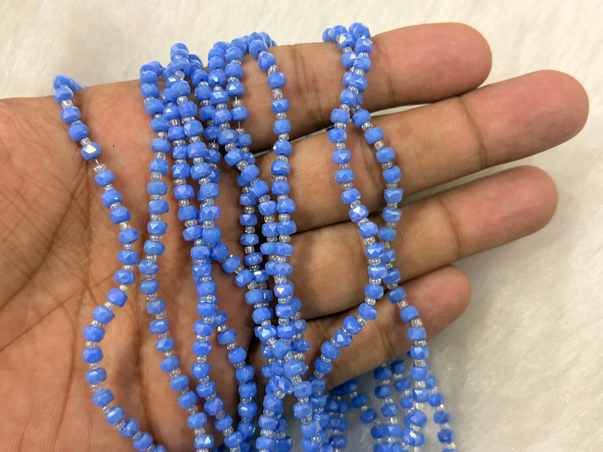 Fancy Crystal Beads (4 mm)(100+ Beads)