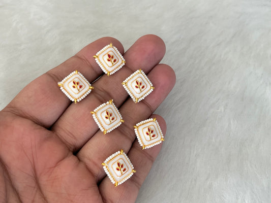 Meenakari Kundan (AGMK114)(15 mm)(12 Pcs)