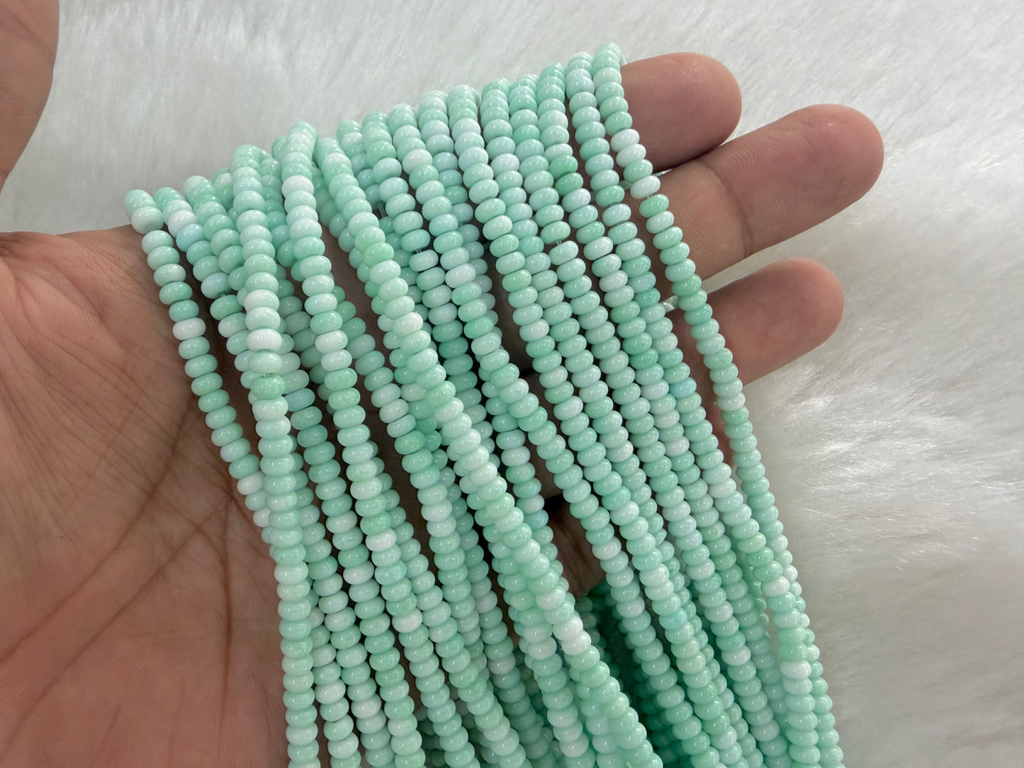 Flat Glass Beads (Imported)