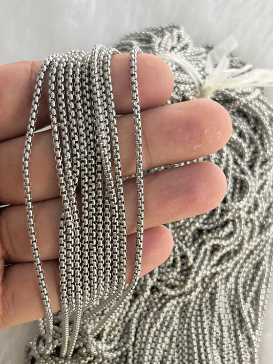 Stainless Steel Readymade Box Chains (10 Pcs)