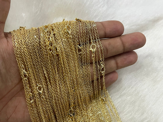 Readymade Chains (1 mm) (Without Extension) (10 Pcs)