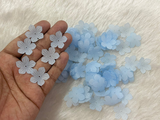 Acrylic Flowers (50 grams) (Blue)