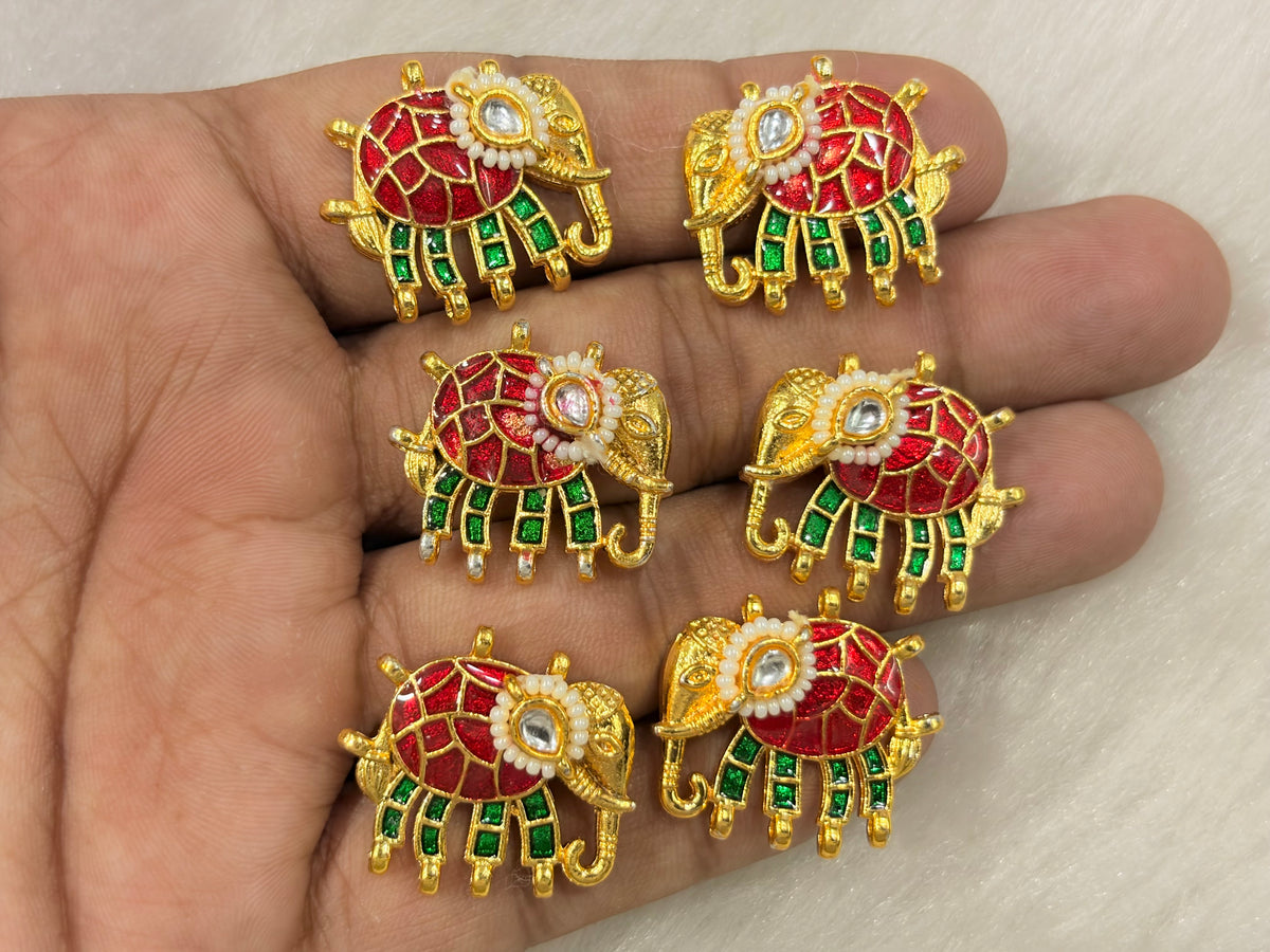 Meenakari Kundan (AGMK147)(25 mm)(12 Pcs)