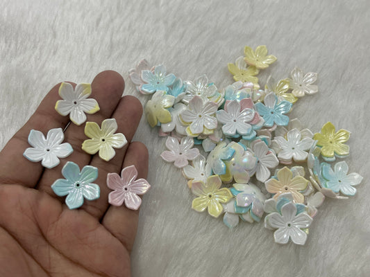Acrylic Flowers (50 grams) (Pastel Multicolour)