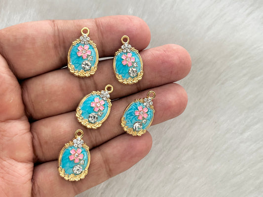 Luxury Charms (AGWS322) (5 Pcs) (20 mm)