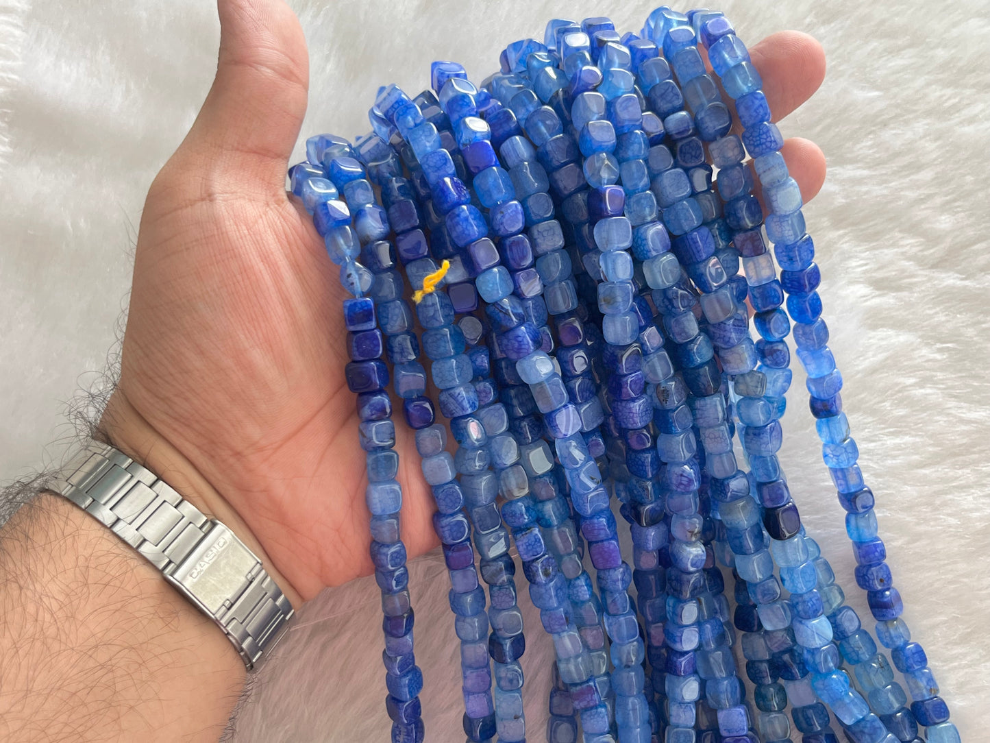 Brazilian Agate Beads (8x8 mm)