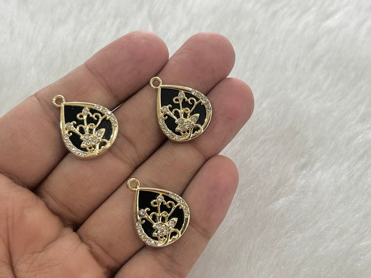 Luxury Charms (AGWS384) (5 Pcs)(34 mm)