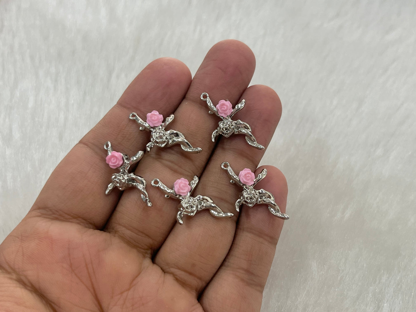 Luxury Charms (AGWS396) (5 Pcs)(25 mm)