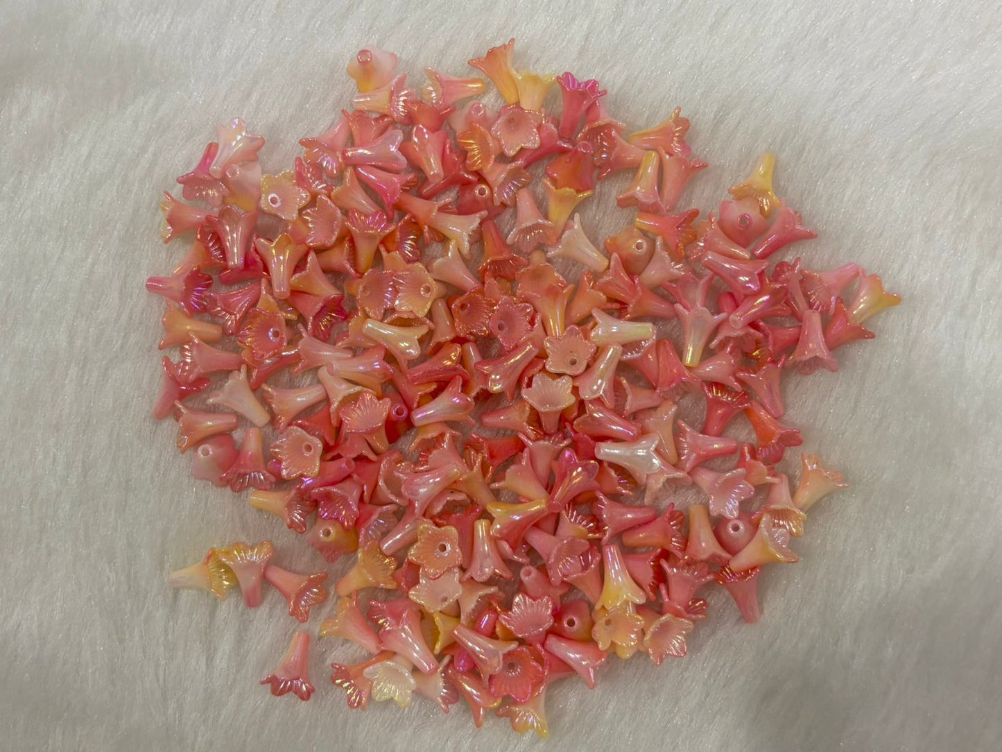 Orange Bead Caps (50 grams)